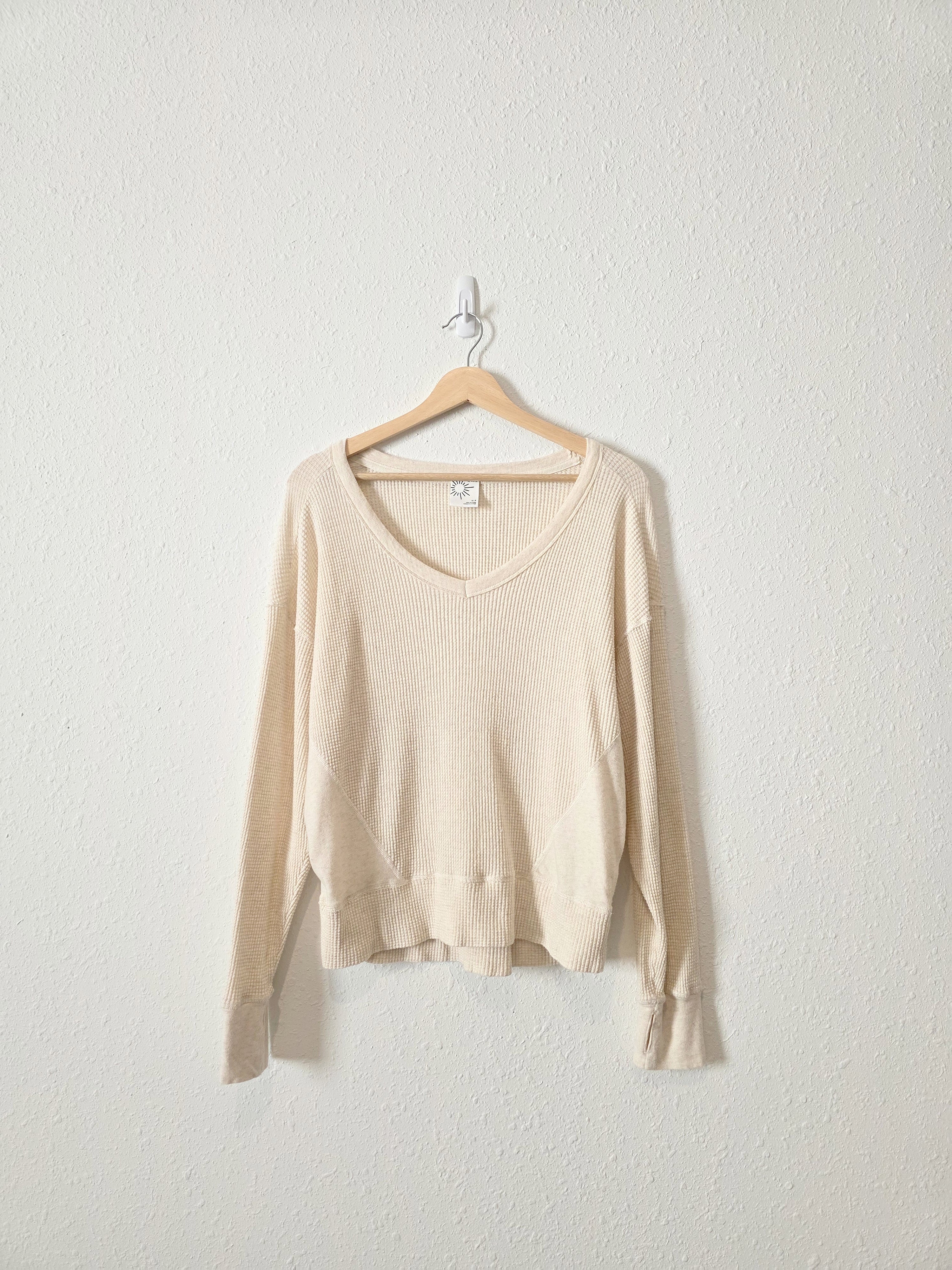 Aerie Long Sleeve Waffle Tee (S)