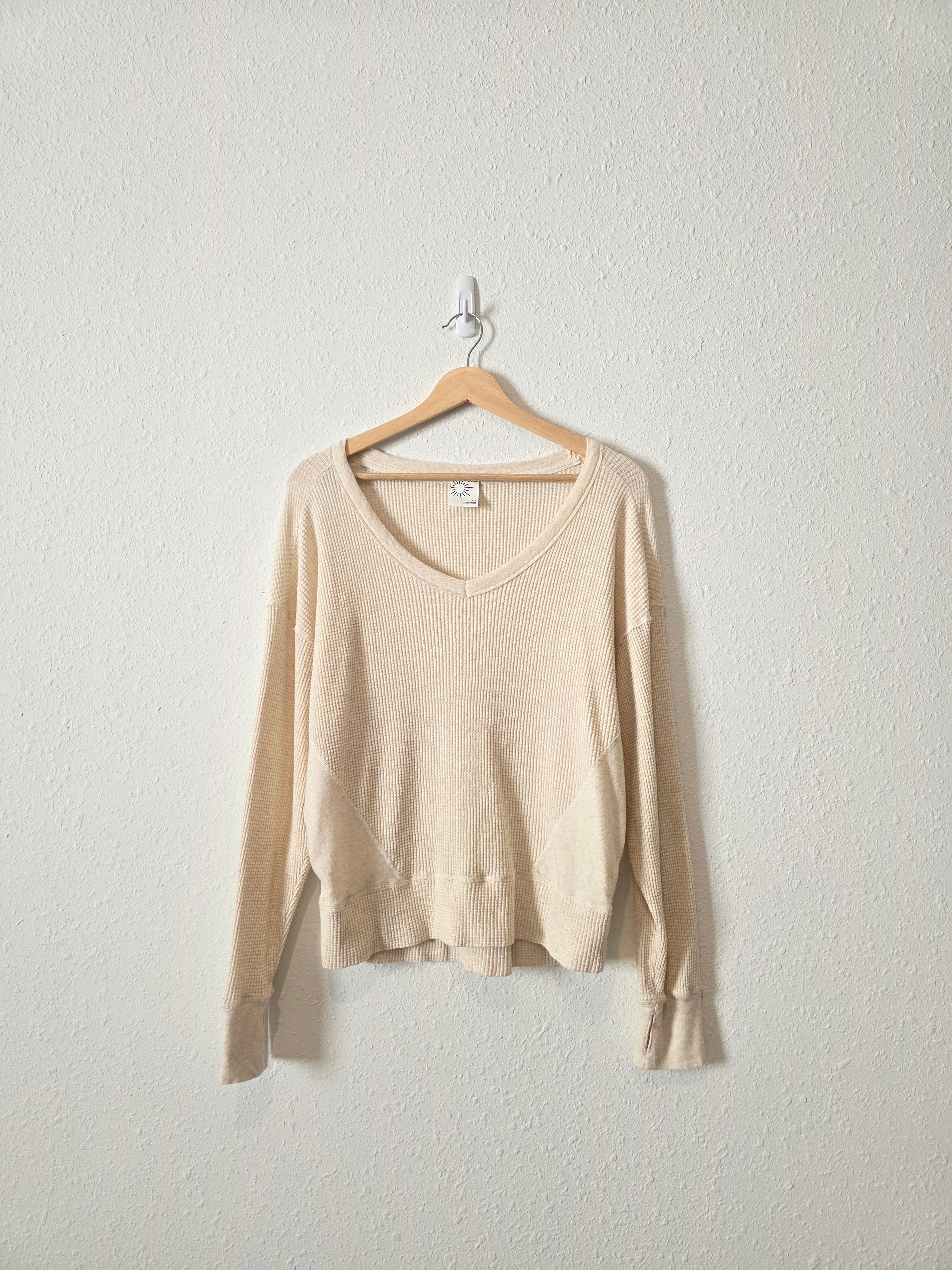 Aerie Long Sleeve Waffle Tee (S)