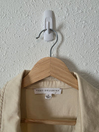 Cream Button Up Boxy Shirt (M)