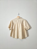 Cream Button Up Boxy Shirt (M)