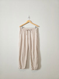 Gap Linen Striped Easy Pants (M)