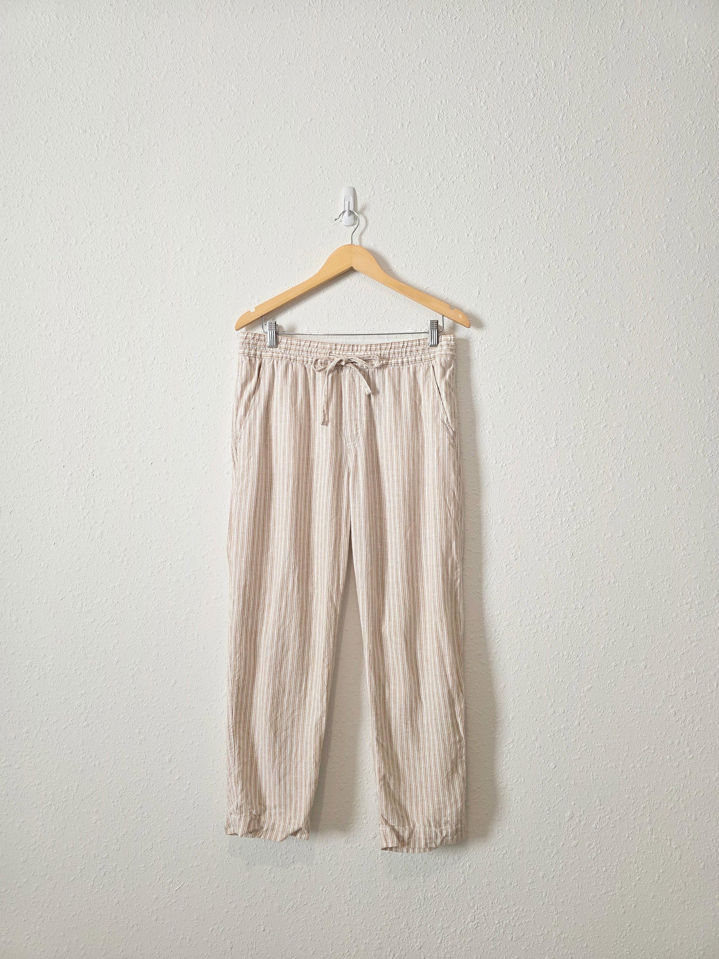 Gap Linen Striped Easy Pants (M)