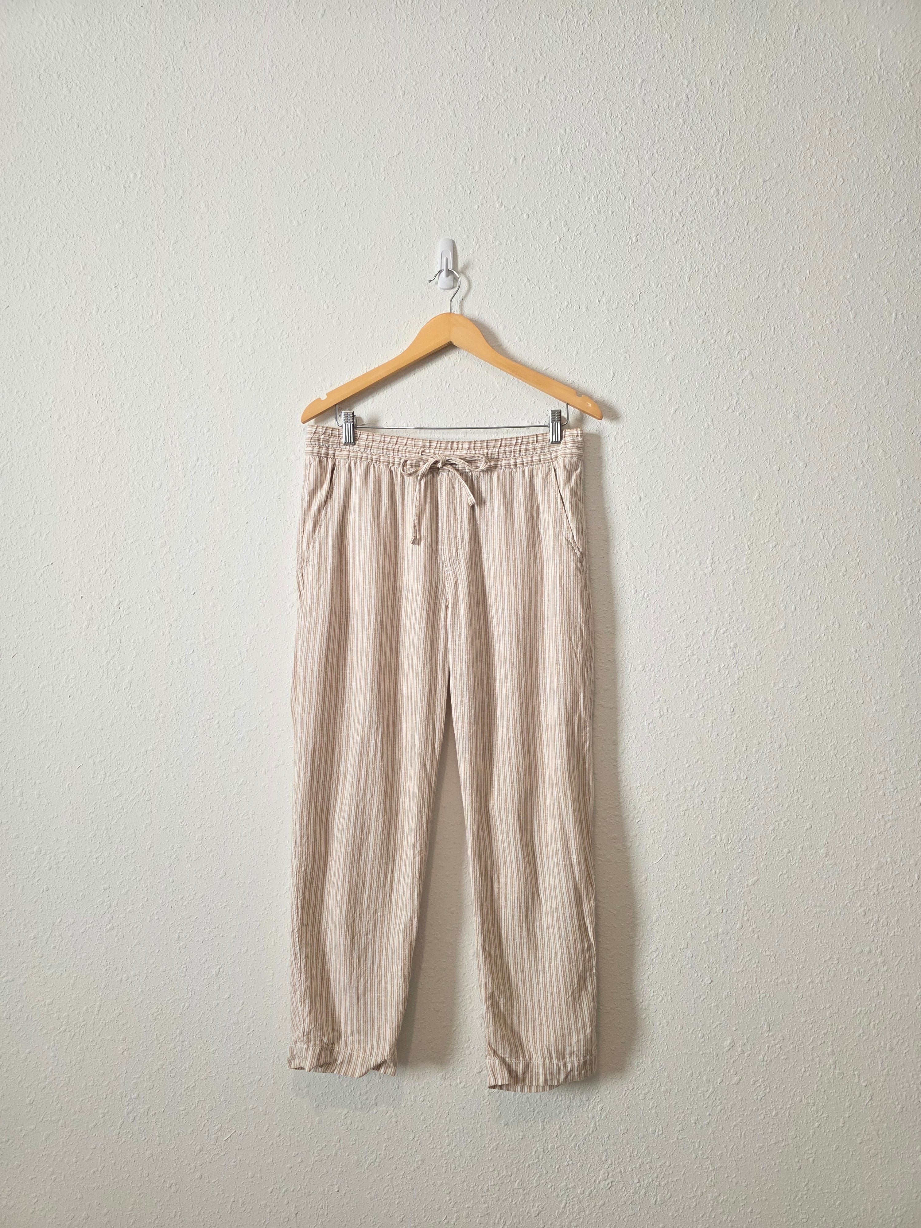 Gap Linen Striped Easy Pants (M)