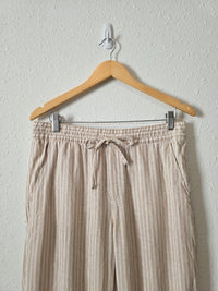 Gap Linen Striped Easy Pants (M)
