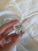 White Linen Relaxed Tee (2X)