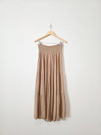 Brown Flowy Wide Leg Pants (L)
