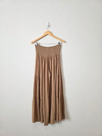 Brown Flowy Wide Leg Pants (L)