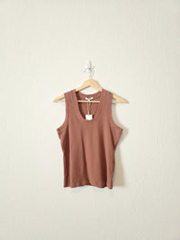 NEW Z Supply Brown Ribbed Tank (M)
