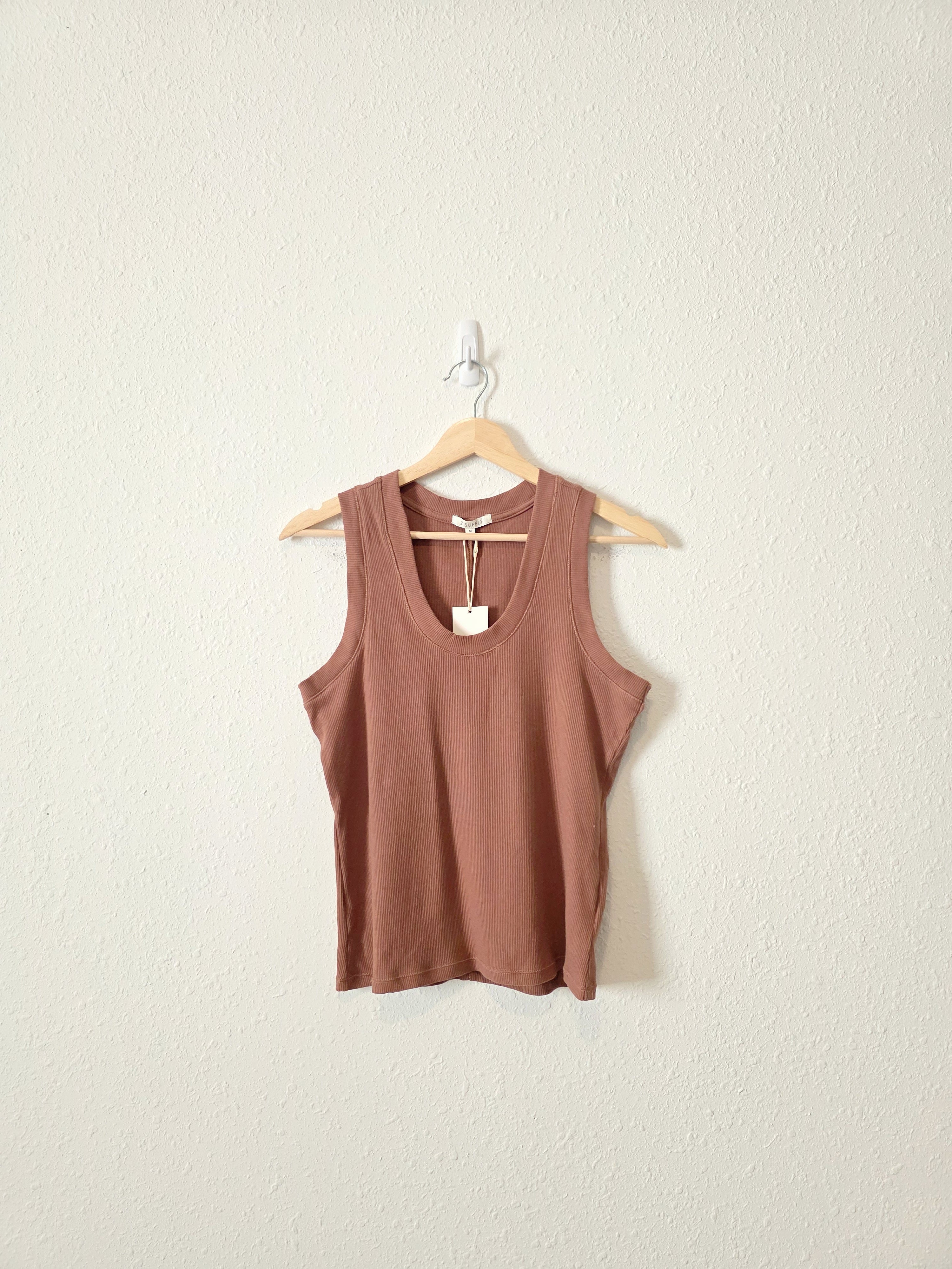 NEW Z Supply Brown Ribbed Tank (M)