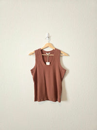 NEW Z Supply Brown Ribbed Tank (M)