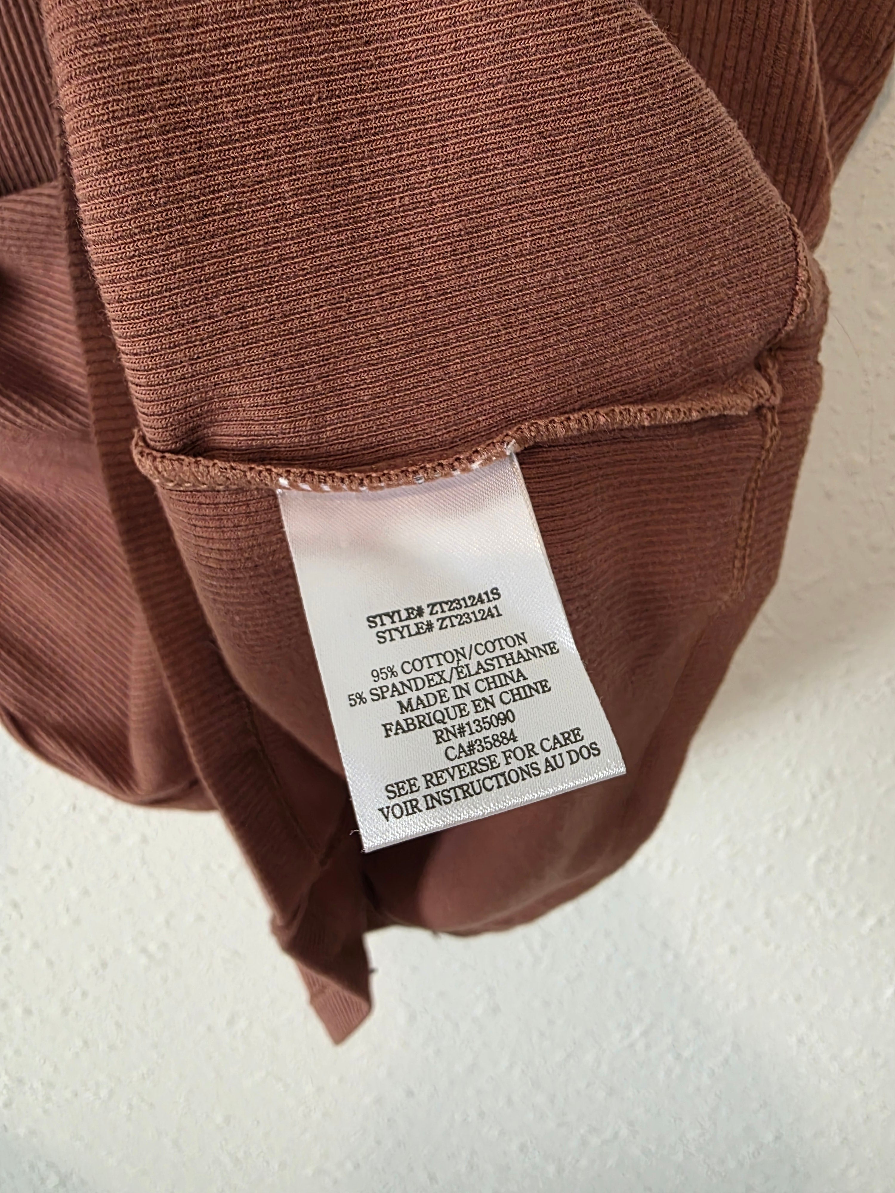 NEW Z Supply Brown Ribbed Tank (M)
