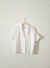 Madewell White Gauze Button Up (M)