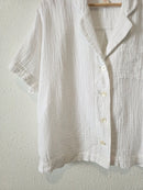 Madewell White Gauze Button Up (M)