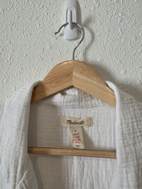 Madewell White Gauze Button Up (M)