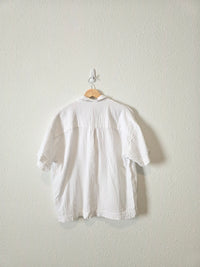 Madewell White Gauze Button Up (M)