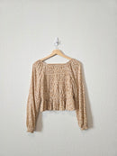 Dainty Floral Smocked Top (M)