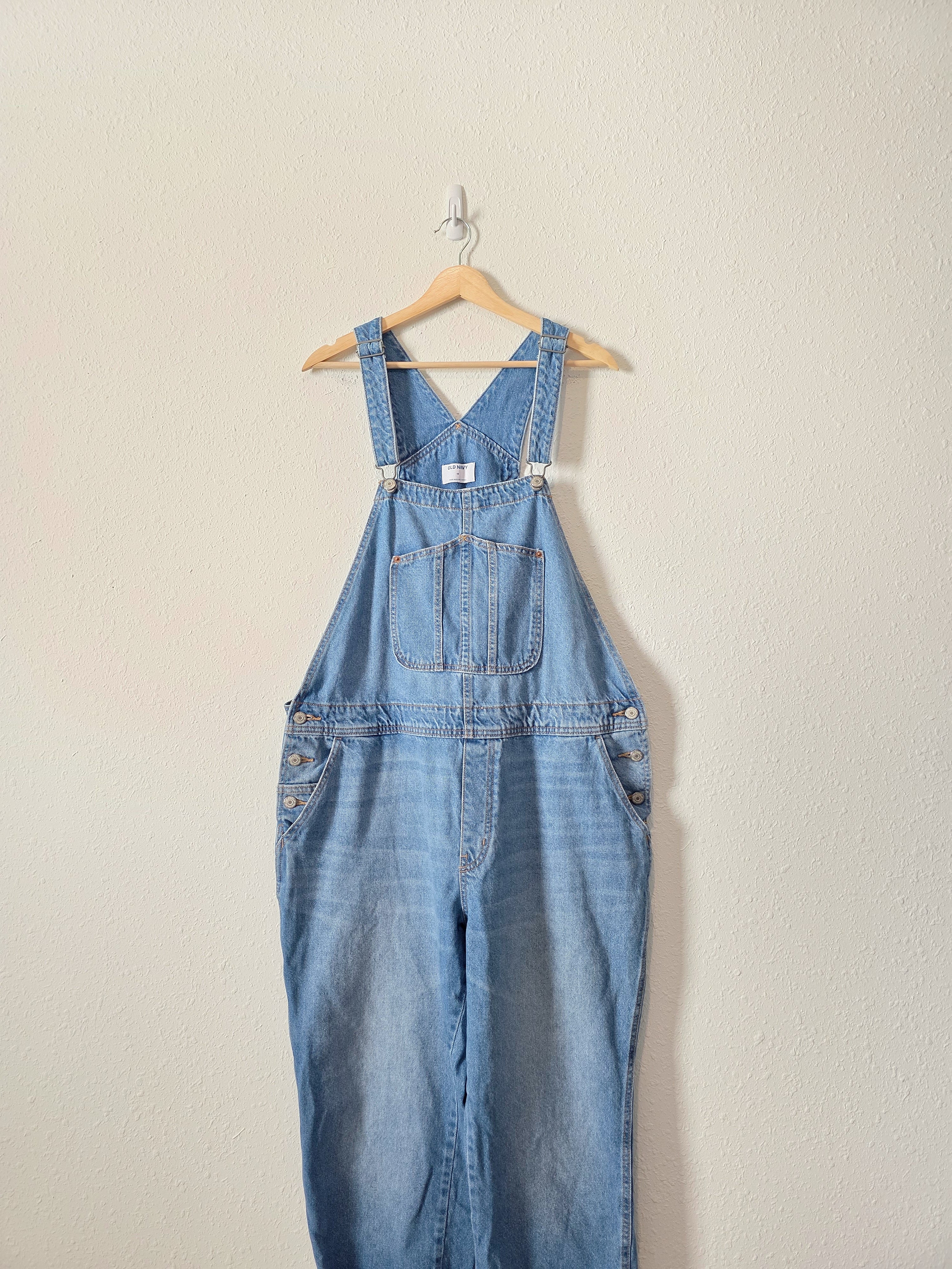 Straight Leg Denim Overalls (18)