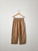 Cotton Gauze Straight Pants (S)
