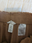 Cotton Gauze Straight Pants (S)