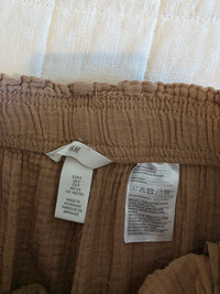 Cotton Gauze Straight Pants (S)