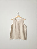 Vintage Floral Linen Tank (S)