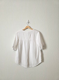 Oversized Cotton Gauze Top (XS)