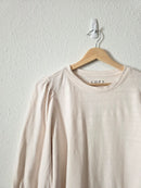 Loft Puff Sleeve Cotton Top (L)