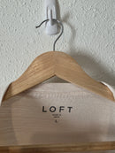 Loft Puff Sleeve Cotton Top (L)