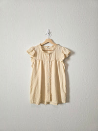 Neutral Button Up Top (XS)