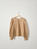 Loft Floral Puff Sleeve Top (S)