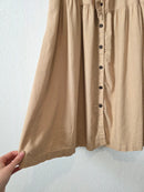 Linen Blend Midi Skirt (L)