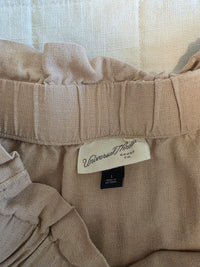 Linen Blend Midi Skirt (L)
