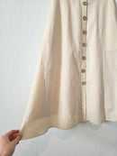 Grae Cove Cotton Linen Midi Skirt (S)