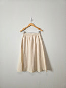 Grae Cove Cotton Linen Midi Skirt (S)
