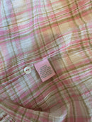 Plaid Cotton Midi Dress (XXS-S)