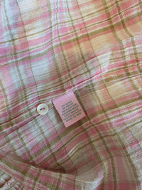 Plaid Cotton Midi Dress (XXS-S)