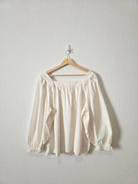 Square Neck Puff Sleeve Top (XXL)