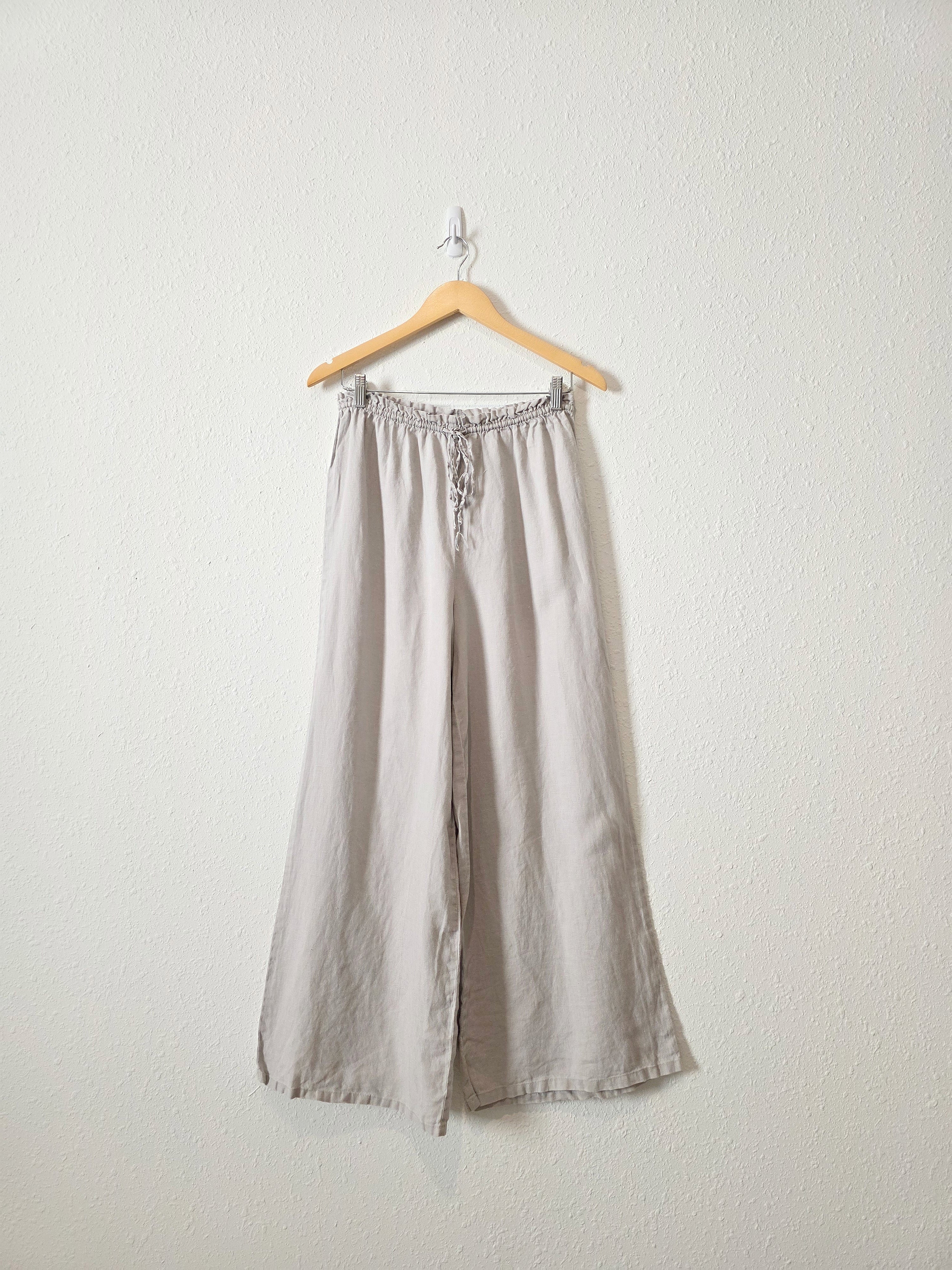 Zara Wide Leg Linen Pants (S)