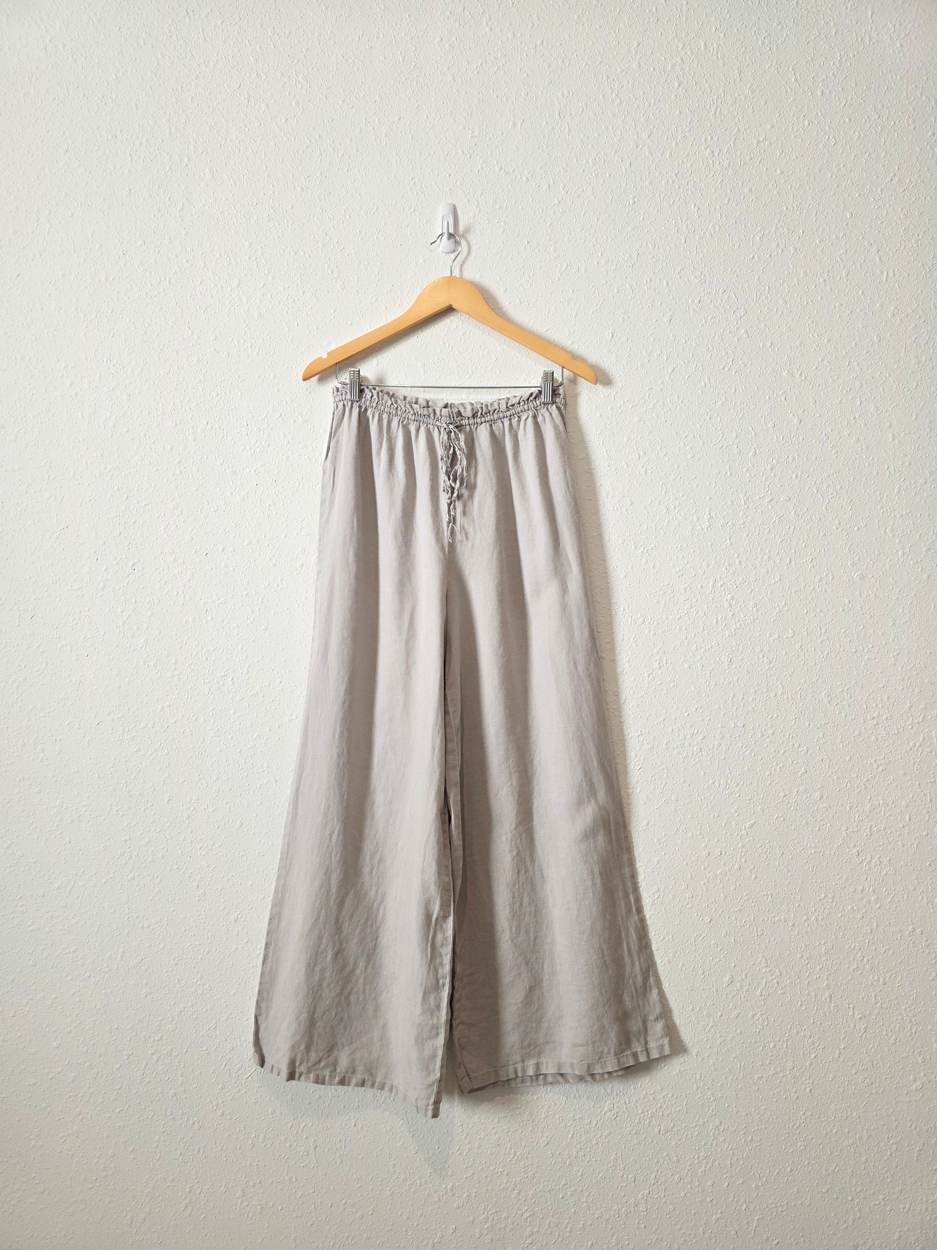 Zara Wide Leg Linen Pants (S)