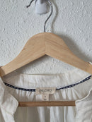 Anthropologie White Linen Top (S)