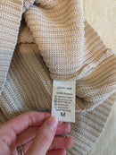 Neutral Boxy Knit Top (M)