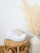 Vans White High Top Sneakers (8)