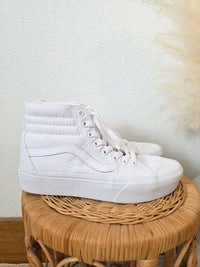 Vans White High Top Sneakers (8)