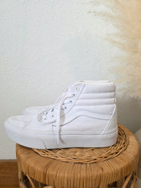 Vans White High Top Sneakers (8)