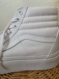 Vans White High Top Sneakers (8)