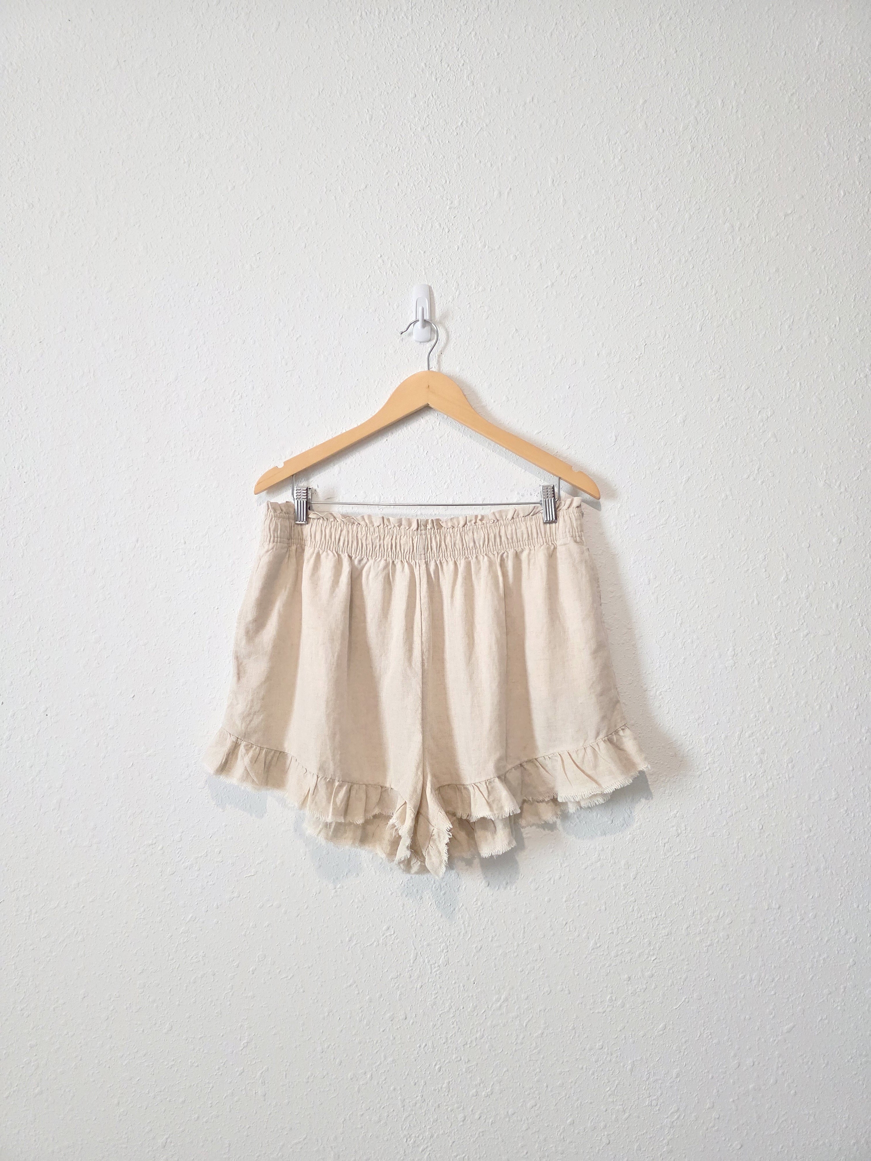 Aerie Linen Blend Shorts (XL)