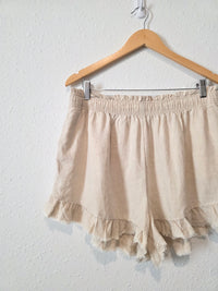 Aerie Linen Blend Shorts (XL)