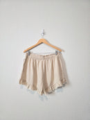 Aerie Linen Blend Shorts (XL)