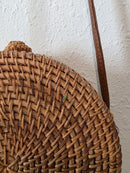 Small Rattan Crossbody Purse