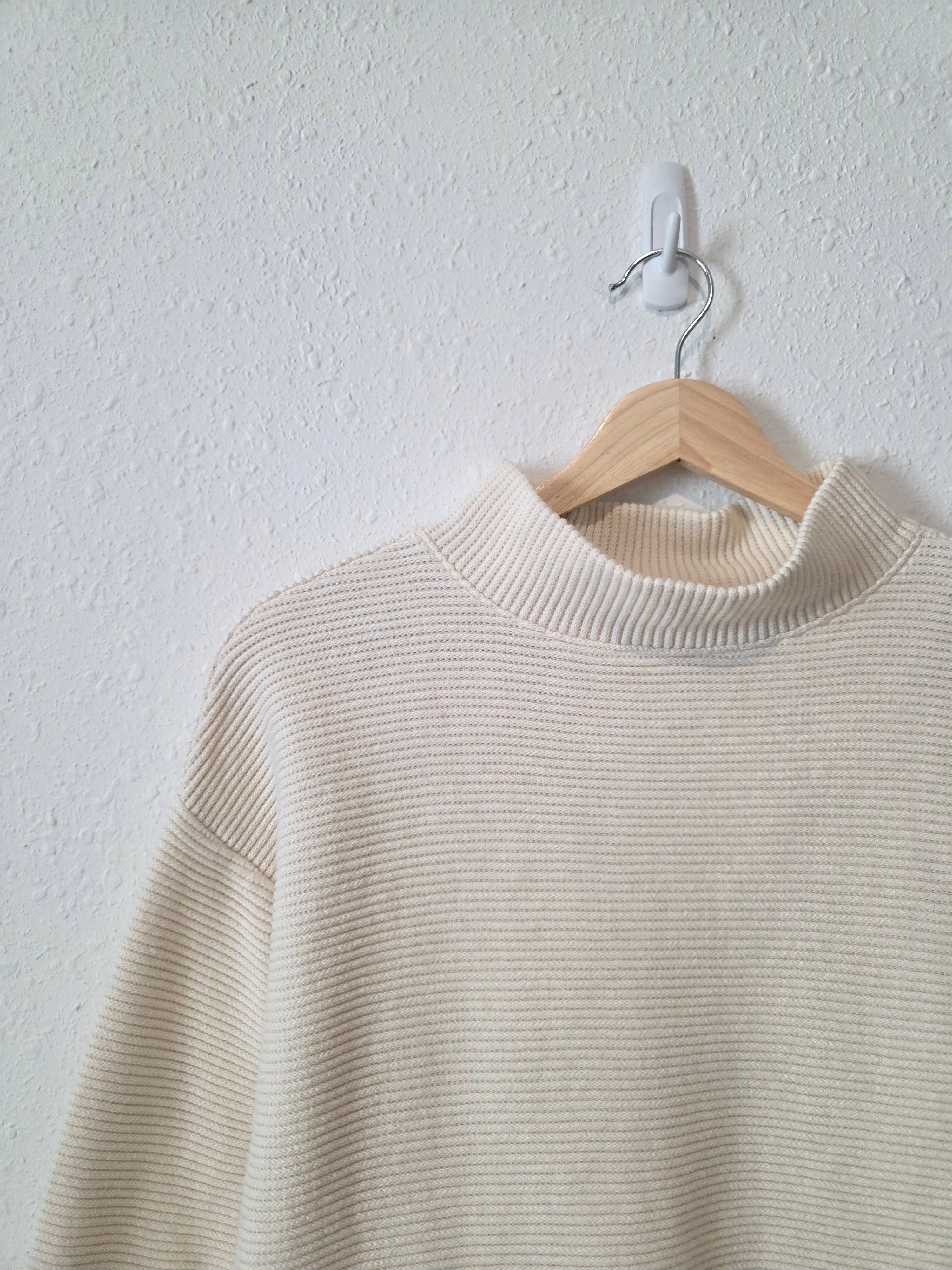 Madewell Ribbed Mockneck Top (S)